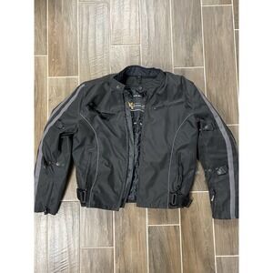 X-Element Motorcycle Padded Insulated Riding Jacket Pockets Size Large